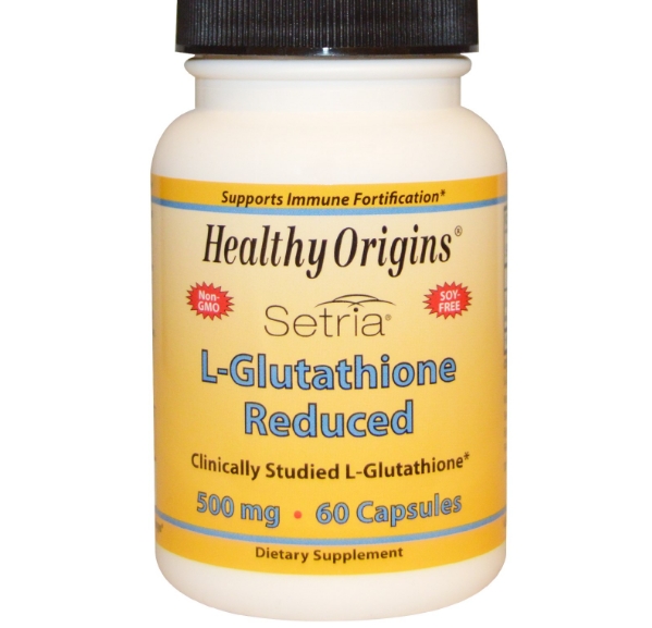 Healthy Origins Setria L-Glutathione Reduced 500 mg (60 Capsules) - 