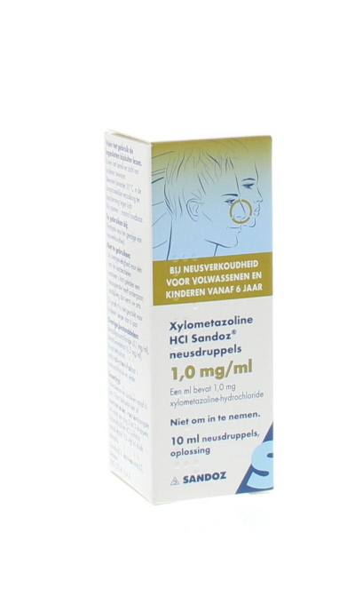 Sandoz Xylometazoline 0.1% druppels 10ml