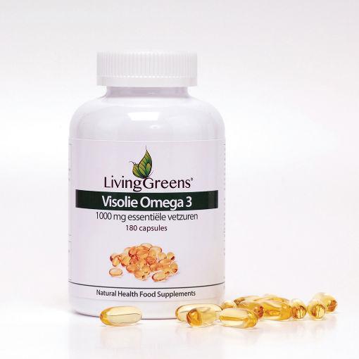 Livinggreens Omega 3 visolie 1000 mg 180capsules