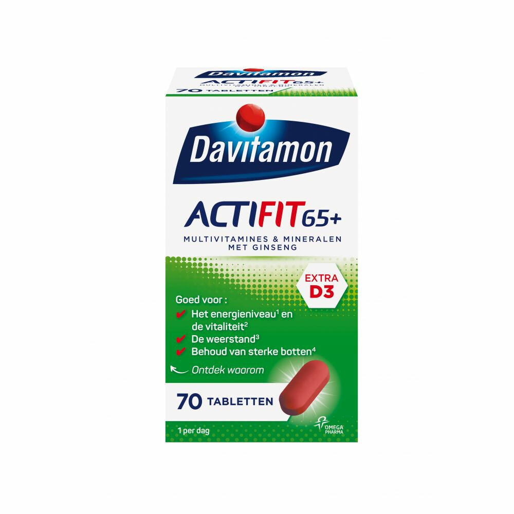Davitamon Gratis Verzending: 4x  Actifit 65+ 70 tabletten