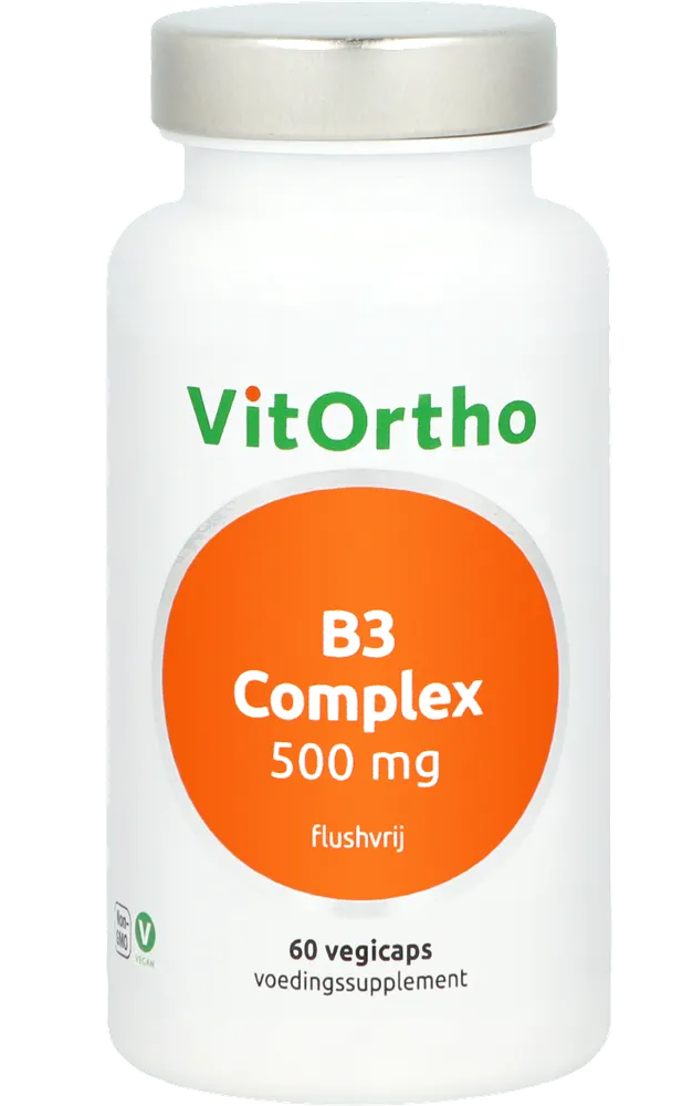 B3 Complex 500mg Flushvrij Capsules