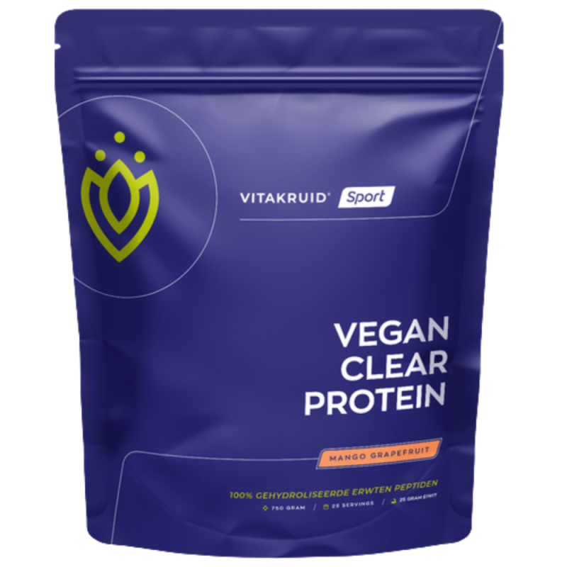 Vitakruid Vegan clear protein mango grapefruit 750g