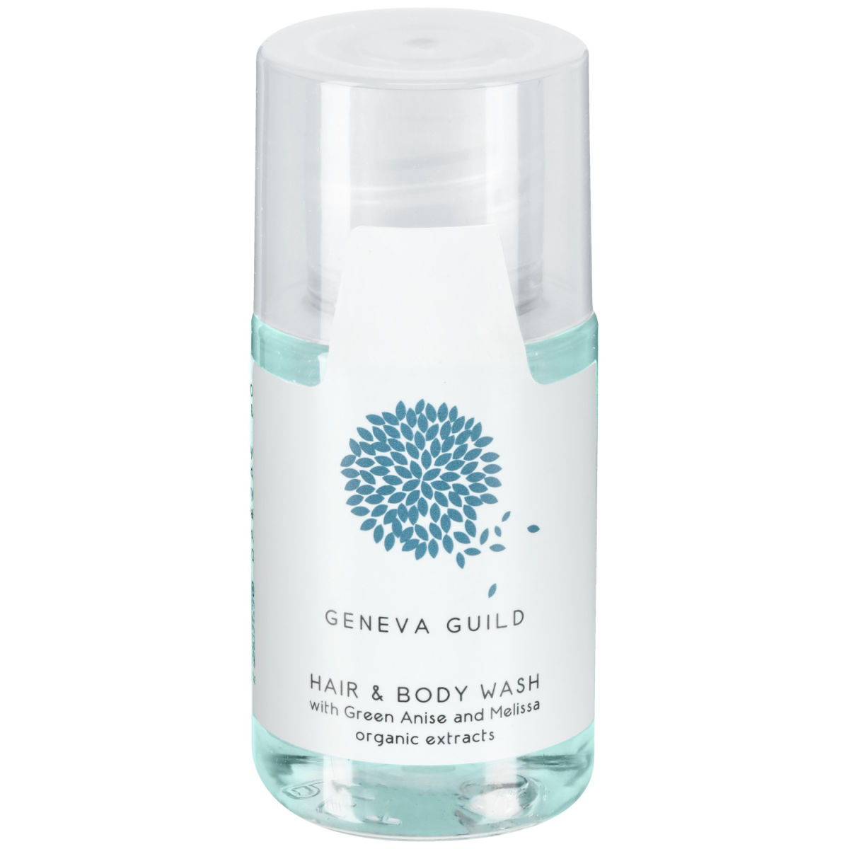 V-Touch Hotel shampoo en douchegel Geneva Guild; 20 ml; blauw; 400 stuk / verpakking