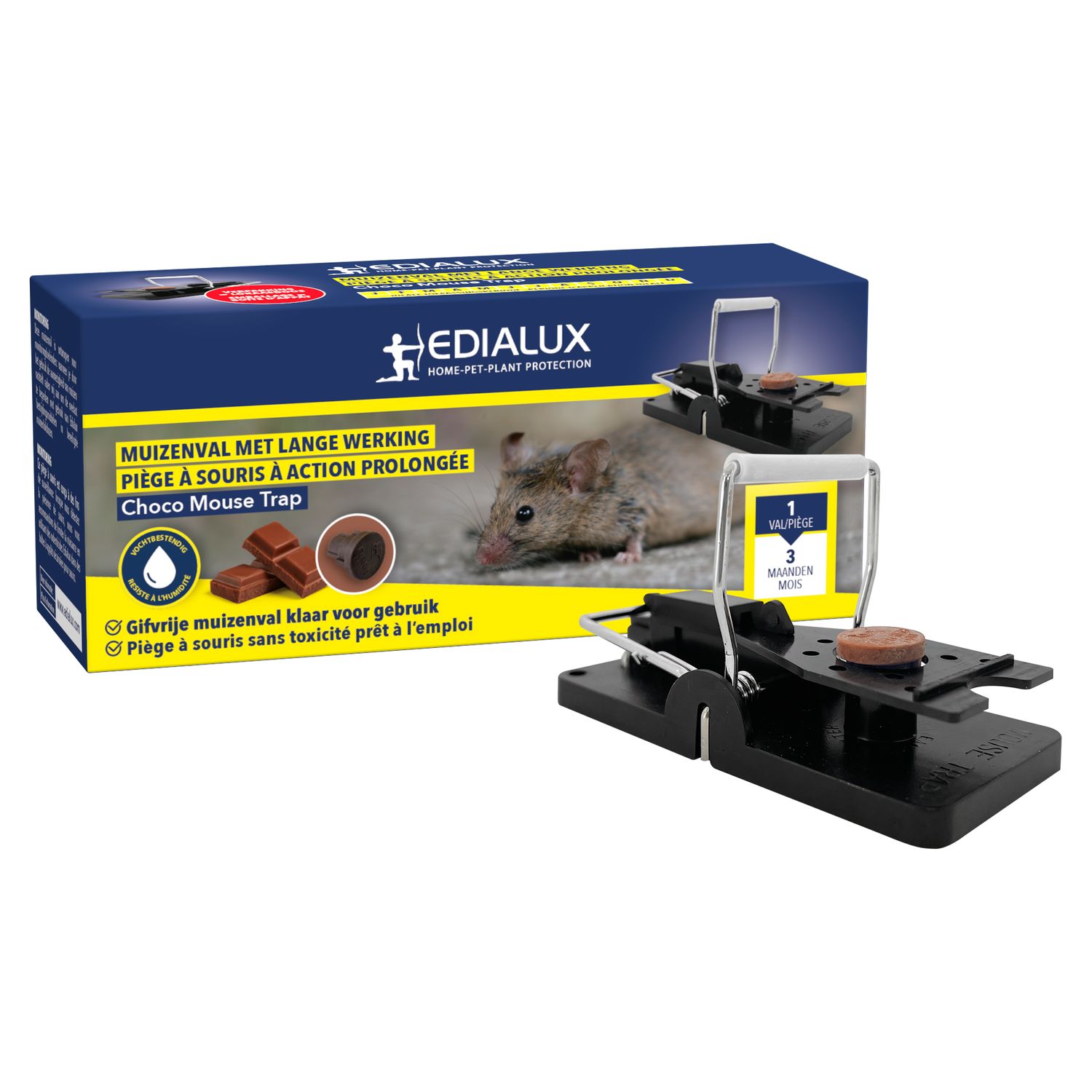 Edialux Choco Muizenval 1 Stuk