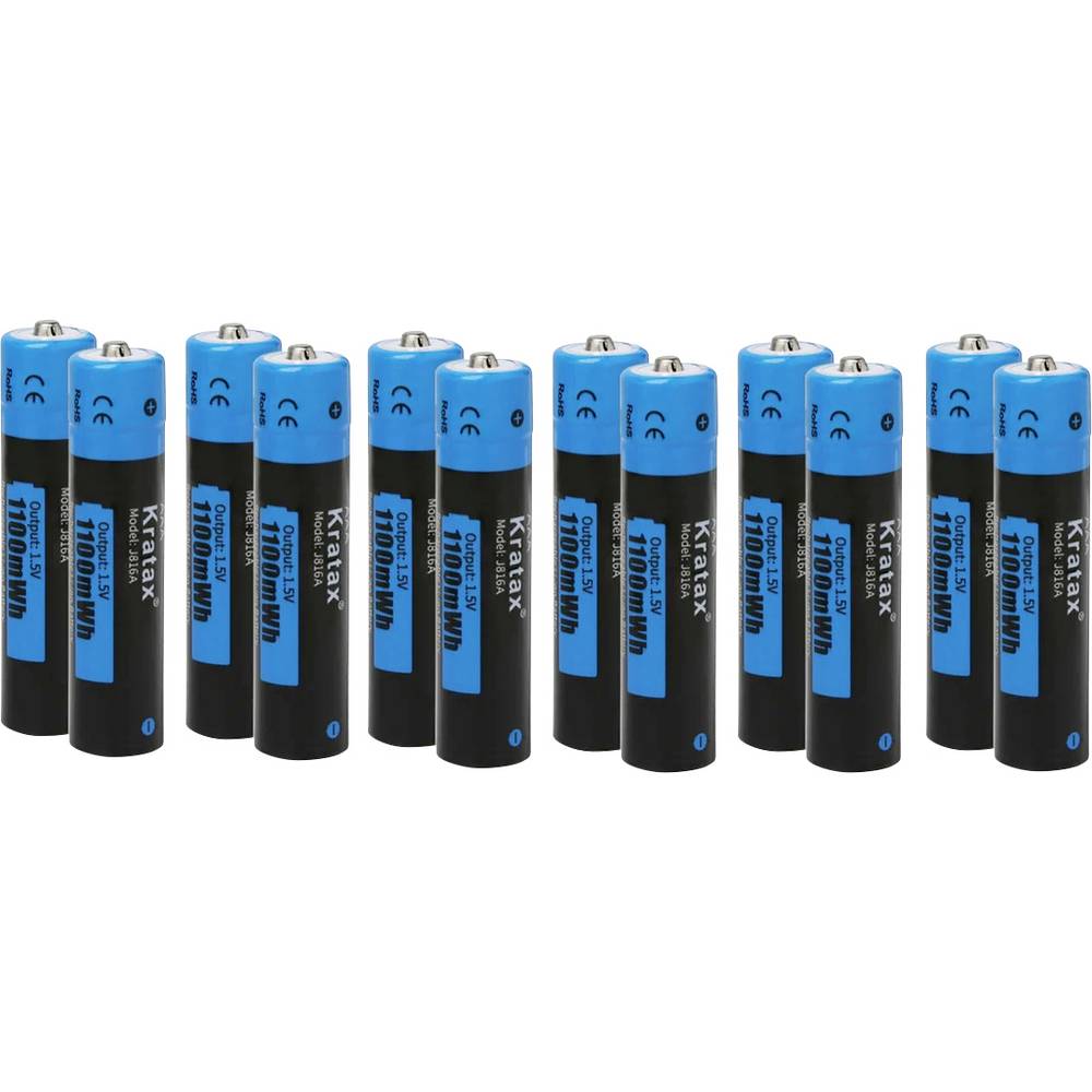 Hixon J816 Oplaadbare AAA batterij (potlood) Li-ion 750 mAh 1.5 V 12 stuk(s)