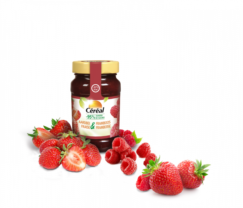 Cereal Confituur Aardbei & Framboos