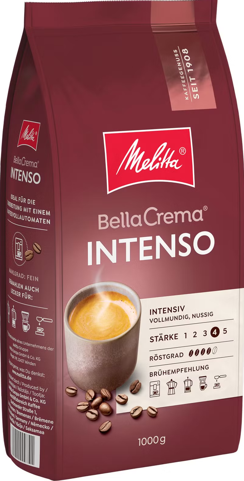 Melitta Bella Crema Intenso bonen