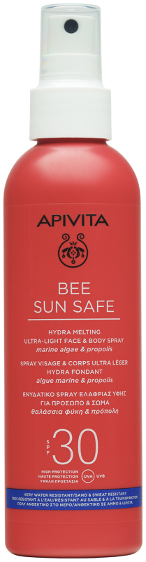 Apivita Hydra smeltende ultralichte spray spf30 200 ml