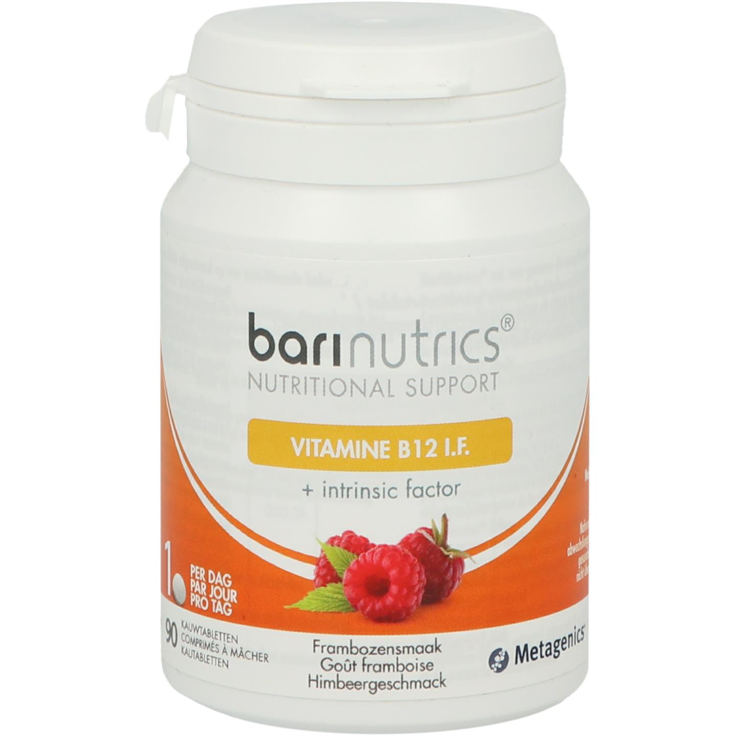 Barinutrics Vitamine B12 I.F. framboos