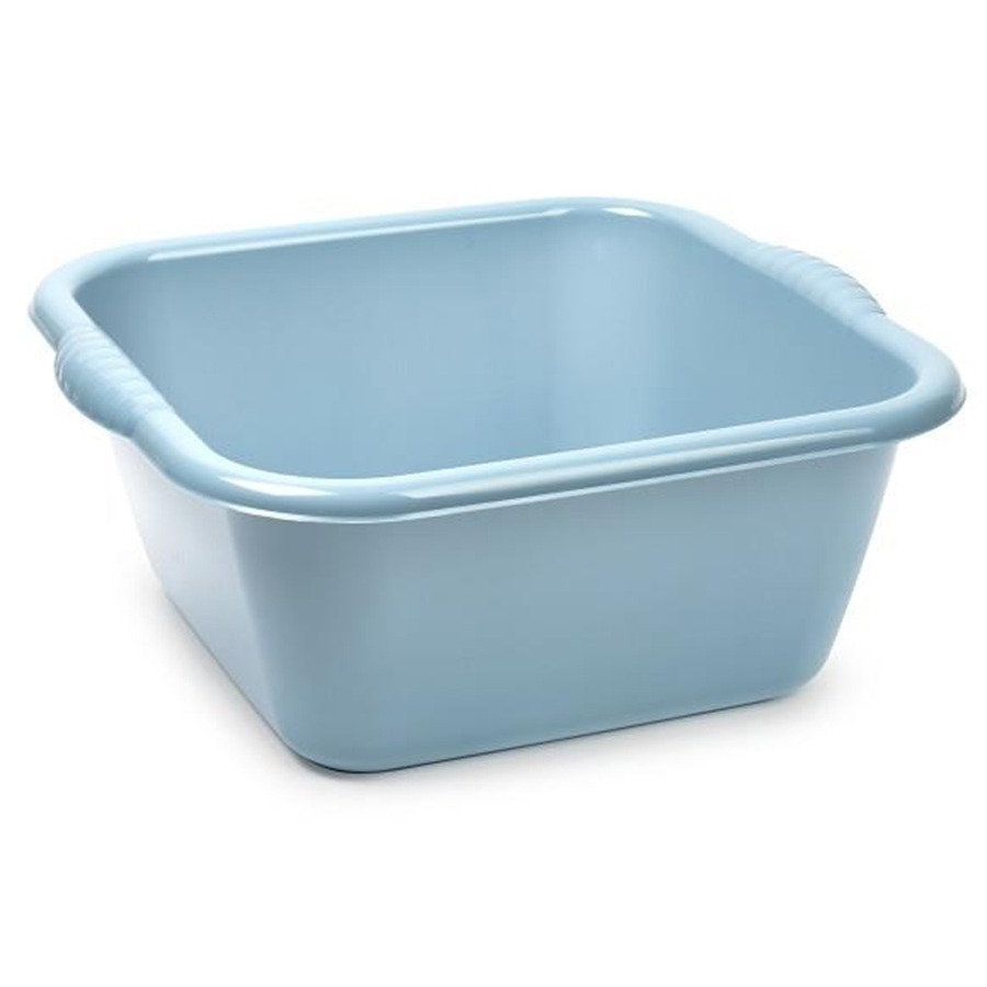 PlasticForte Afwasbak afwas teil - 6 liter - lichtblauw - kunststof - 31 x 29 x 13 cm -