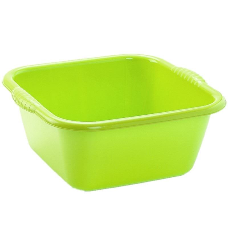 PlasticForte teiltje/afwasbak - vierkant - kunststof - 15 liter - x x 16 cm - Groen -