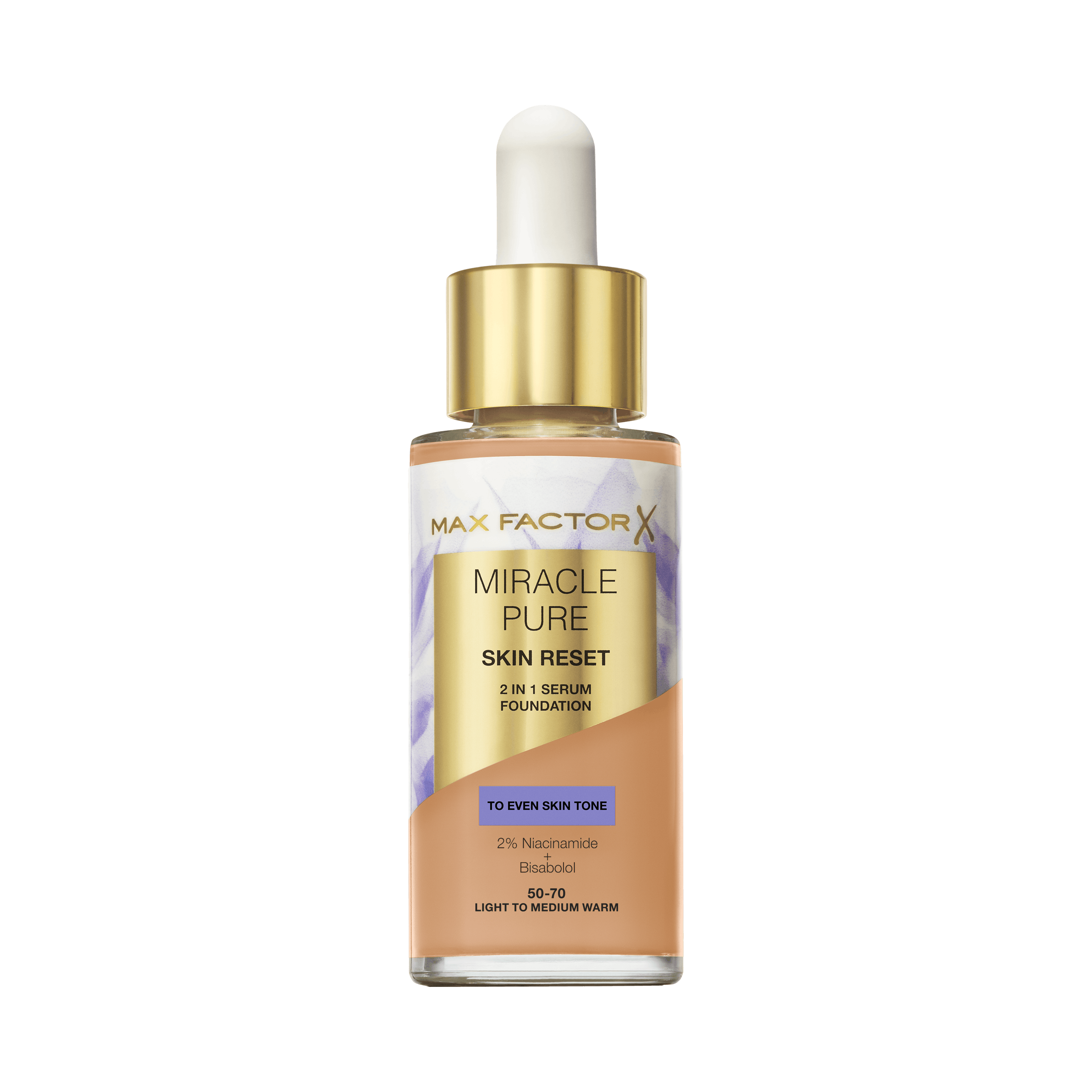 Max Factor Miracle Pure Skin Reset 2 In 1 Serum Foundation 80,5 Medium Warm 30 ml