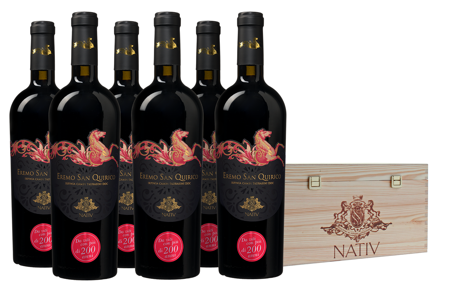 Wijnbeurs Nativ 'Eremo San Quirico' op Kist