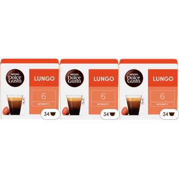 Nescafe escafe Dolce Gusto Lungo 3 x 34 Stuks bij Jumbo