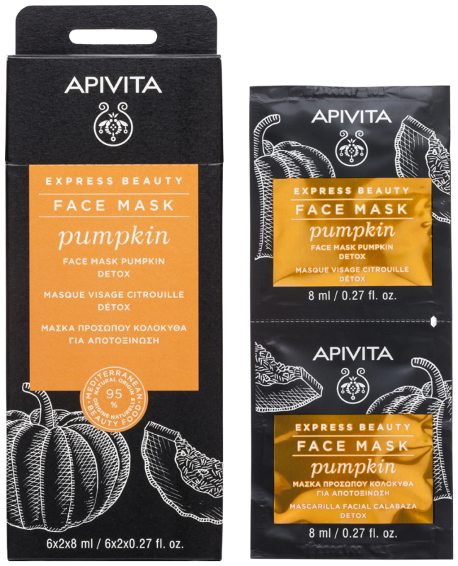 Apivita Express beauty pumpkin gezichtsmasker 2x8 ml