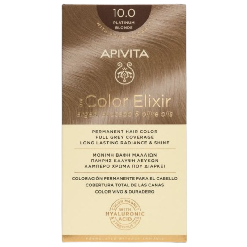 Apivita Hair color kit 10.0 platina blond 1 stuk