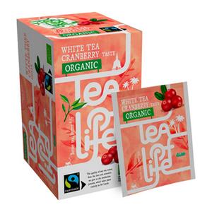 Tea of Life Tea of  Life &VerticalLine; White Tea Cranberry &VerticalLine; Organic &VerticalLine; 25 x 1.5 gram