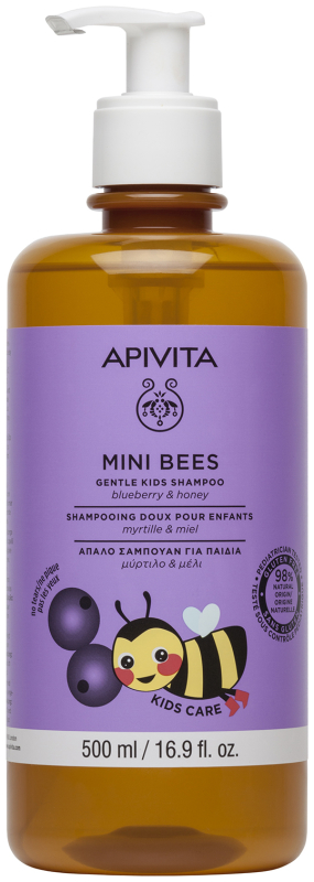 Apivita Kids shampoo blueberry & honey 500 ml