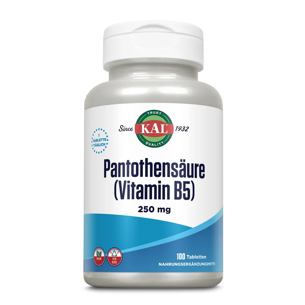 Vitamine B5 250mg Tabletten