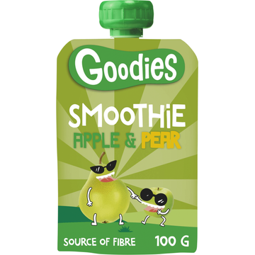 Goodies oodies Knijpfruit Smoothie Appel & Peer 100 g bij Jumbo