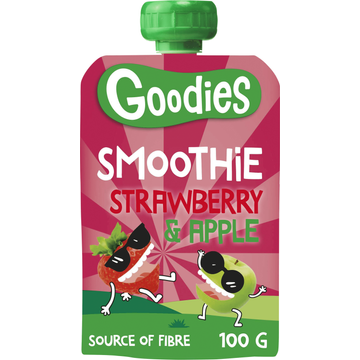 Goodies oodies Knijpfruit Smoothie Aardbei & Appel 100 g bij Jumbo