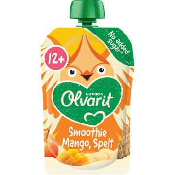 Olvarit lvarit Knijpfruit Smoothie Mango Spelt 12+ Maanden 100 g bij Jumbo