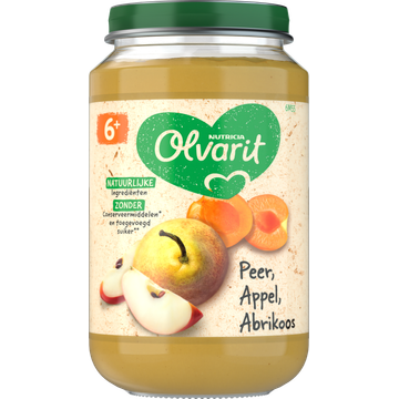 Olvarit lvarit Peer Appel Abrikoos 6+ Maanden 200 g bij Jumbo