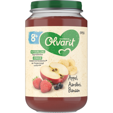 Olvarit lvarit Appel Aardbei Banaan 8+ Maanden 200 g bij Jumbo