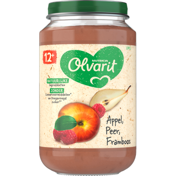 Olvarit lvarit 12+ Maanden Appel Peer Framboos 200g bij Jumbo