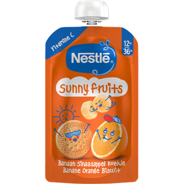 Nestle estle Sunny Fruits Banaan Sinaasappel Koekje 12m 36m 110 g bij Jumbo