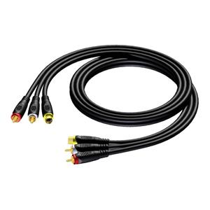 CAV130/3 SVHS en RCA videokabel 3m