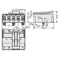 WAGO 2092-3525/020-000 Male behuizing-board 2092 Totaal aantal polen 5 Rastermaat: 7.50 mm 50 stuk(s)
