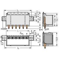 Wago Stiftgehäuse-Platine 2092 Polzahl Gesamt 5 Rastermaß: 5mm 100St.