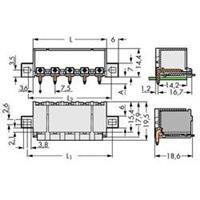 WAGO 2092-3425/005-000 Male behuizing-board 2092 Totaal aantal polen: 5 Rastermaat: 7.50 mm 100 stuk(s)