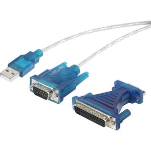 renkforce USB 1.1 Adapter [1x D-SUB-Stecker 9pol., D-SUB-Stecker 25pol. - 1x USB 1.1 Stecker A] verg