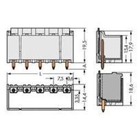 WAGO 2092-3402 Male behuizing-board 2092 Totaal aantal polen: 2 Rastermaat: 7.50 mm 100 stuk(s)