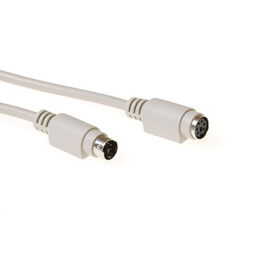 ACT AK3230 Toetsenbord/Muis Verlengkabel PS/2 male/PS/2 female - 1,8 meter