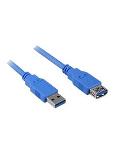 Sharkoon - USB extension cable - USB Type A to USB Type A - 1 m