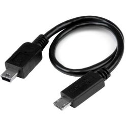 StarTech.com USB OTG Kabel - Micro USB auf Mini USB - St/St - 20cm