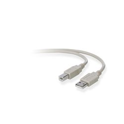 belkin USB 2.0 Anschlusskabel [1x USB 2.0 Stecker A - 1x USB 2.0 Stecker B] 3.00m Grau