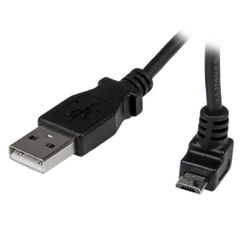 StarTech.com 1m USB 2.0 A auf Micro USB B Kabel aufwärtsgewinkelt -Schwarz