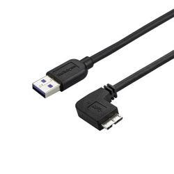 StarTech.com USB3AU2MRS 2m USB A Micro-USB B Mannelijk Mannelijk Zwart USB-kabel