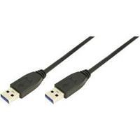 CU0040 LogiLink 3m USB A - USB A 3.0 M/M - 3 m - USB A - USB A - USB 3.2 Gen 1 (3.1 Gen 1) - Male/Male - Black