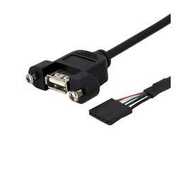 StarTech.com 91 cm lange, Paneel gemonteerde USB-kabel USB A naar moederbord-headerkabel F/F