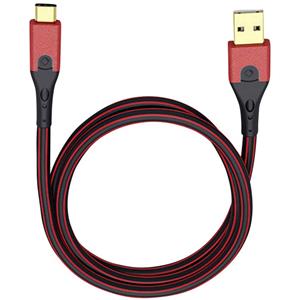 oehlbach USB 3.1 Anschlusskabel [1x USB 3.0 Stecker A - 1x USB-C™ Stecker] 1.00m Rot/Schwarz vergo