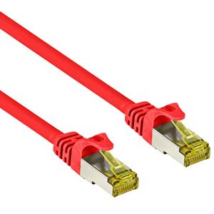 Quality4All S/FTP patchkabel netwerkkabel CAT7 rood 0,5m