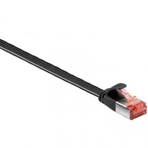 Goobay 94231. Snoerlengte: 1 m, Kabel standaard: Cat6, Kabelafscherming: U/FTP (STP), Aansluiting 1: RJ-45, Aansluiting 2: RJ-45, Contact geleider materiaal: Goud