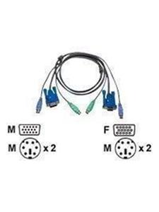 ATEN KVM Anschlusskabel [1x VGA-Stecker, PS/2-Stecker, PS/2-Stecker - 1x VGA-Buchse, PS/2-Stecker, P