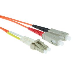 Advanced Cable Technology LC-SC 50/125um OM2 Duplex fiber optic patchkabel 1.5 m