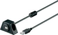 Goobay USB2.0 AA 200 CLIP II, 2m. Lengte snoer: 2 m, Aansluiting 1: USB A, Aansluiting 2: USB A, Geslacht connector: Mannelijk/Vrouwelijk, Kleur van het product: Zwart